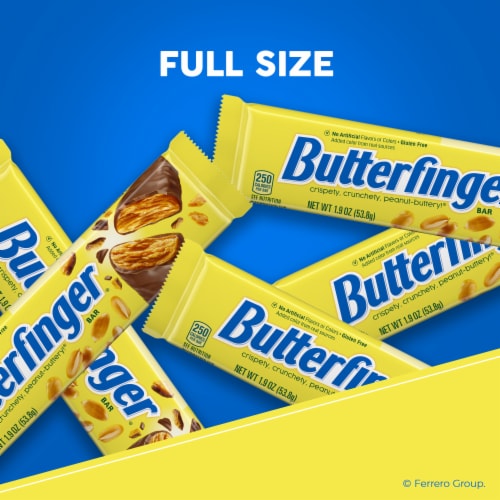 Butterfinger Chocolatey Peanut-Buttery Full Size Candy Bars Perspective: back