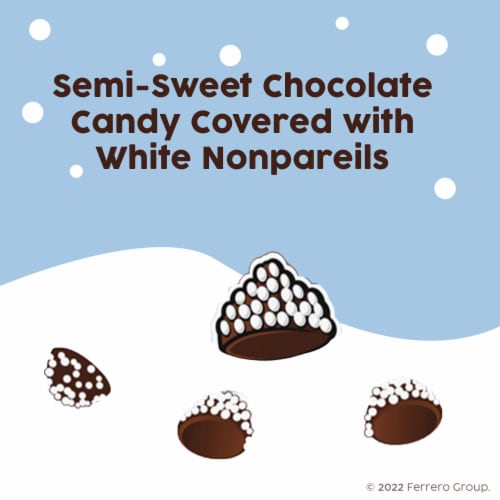 Sno-Caps, Semi-Sweet Chocolate Nonpareils, Movie Theater Candy Box, 3.1 oz each, 1 Box Perspective: back