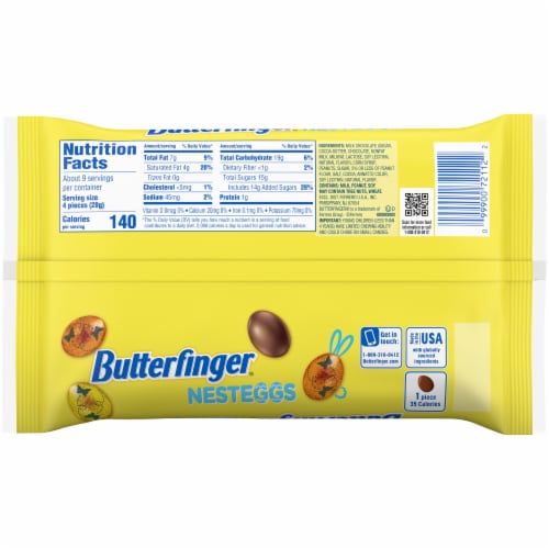 Butterfinger NestEggs Easter Candy Perspective: back