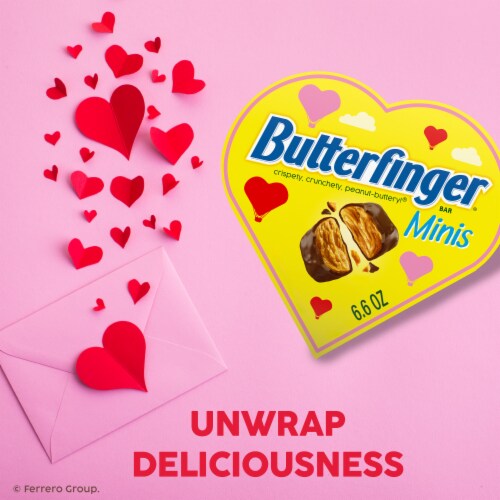 Butterfinger Minis Valentines Candy Bars Perspective: back