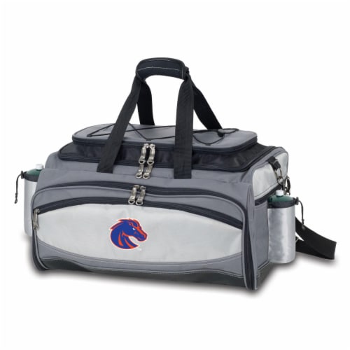 Boise State Broncos - Vulcan Portable Propane Grill & Cooler Tote Perspective: back