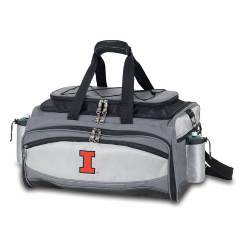 Illinois Fighting Illini - Vulcan Portable Propane Grill & Cooler Tote Perspective: back
