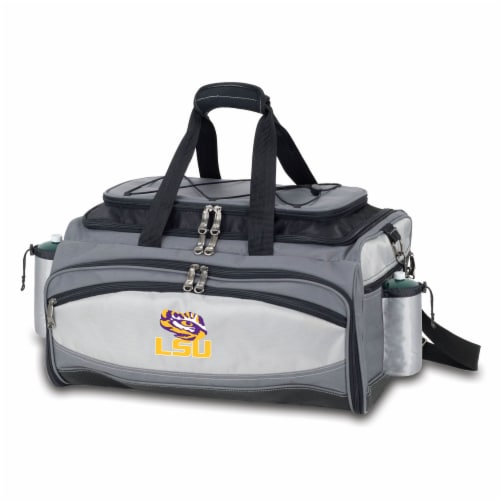 LSU Tigers - Vulcan Portable Propane Grill & Cooler Tote Perspective: back