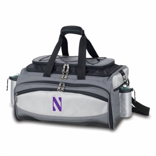 Northwestern Wildcats - Vulcan Portable Propane Grill & Cooler Tote Perspective: back