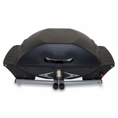 Portagrillo Portable Propane BBQ Grill, Black with Gray Accents Perspective: back