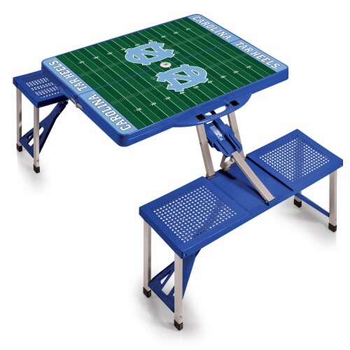 Picnic Time North Carolina Tar Heels Portable Picnic Table Perspective: back