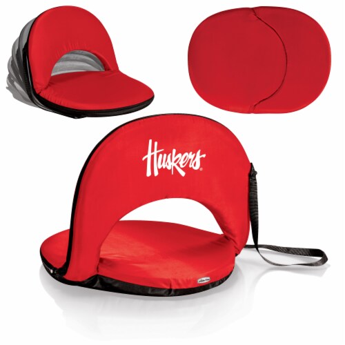 Nebraska Cornhuskers - Oniva Portable Reclining Seat Perspective: back