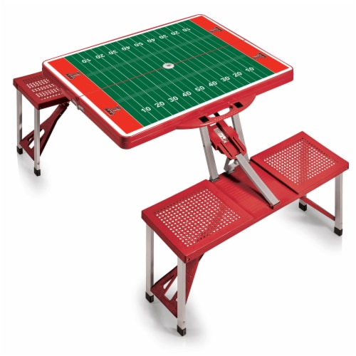 Texas Tech Red Raiders - Picnic Table Portable Folding Table with Seats Perspective: back