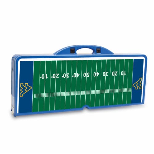 West Virginia Mountaineers - Picnic Table Folding Table with Seats Perspective: back