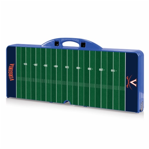 Virginia Cavaliers - Picnic Table Portable Folding Table with Seats Perspective: back