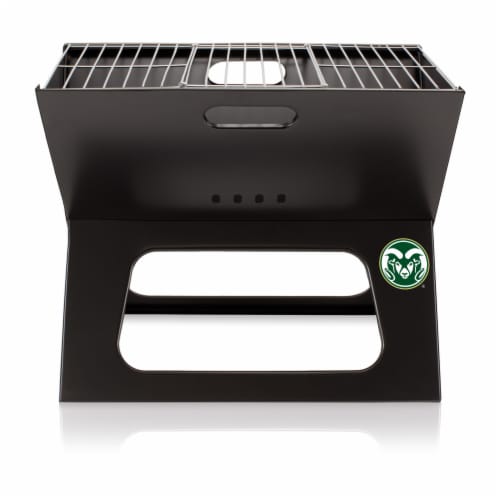Colorado State Rams - X-Grill Portable Charcoal BBQ Grill Perspective: back
