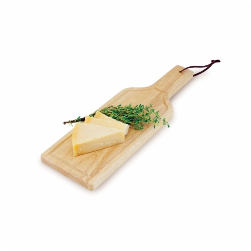 Botella Cheese Cutting Board & Serving Tray, Rubberwood Perspective: back