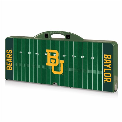 Baylor Bears - Picnic Table Portable Folding Table with Seats Perspective: back