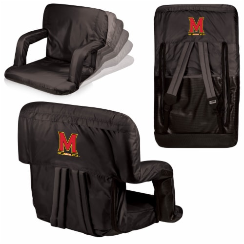 Maryland Terrapins - Ventura Portable Reclining Stadium Seat Perspective: back