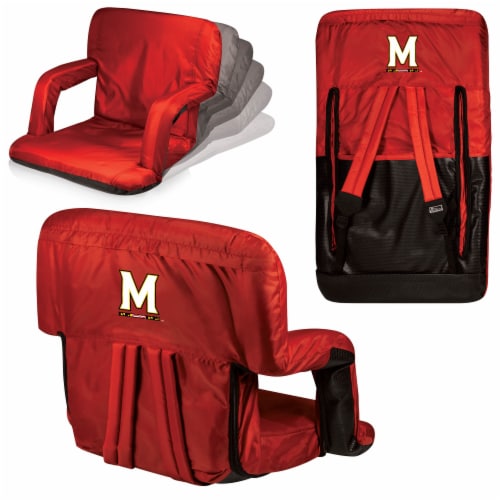 Maryland Terrapins - Ventura Portable Reclining Stadium Seat Perspective: back