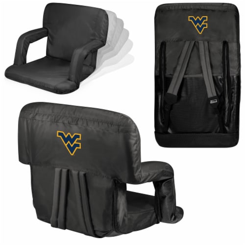 West Virginia Mountaineers - Ventura Portable Reclining Stadium Seat Perspective: back