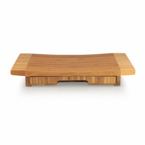 Concavo Cheese Cutting Board & Tools Set, Bamboo Perspective: back