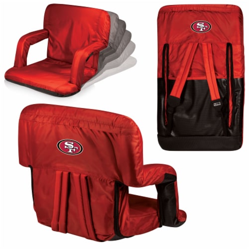 San Francisco 49ers - Ventura Portable Reclining Stadium Seat Perspective: back