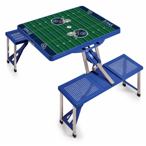 Tennessee Titans - Picnic Table Portable Folding Table with Seats Perspective: back