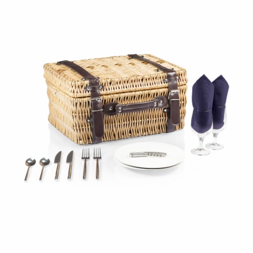 Champion Picnic Basket, Navy Blue Perspective: back
