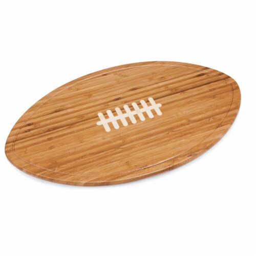 Kickoff Football Cutting Board & Serving Tray, Bamboo Perspective: back