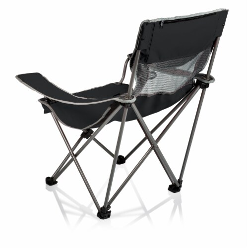 Campsite Camp Chair, Black with Gray Accents Perspective: back