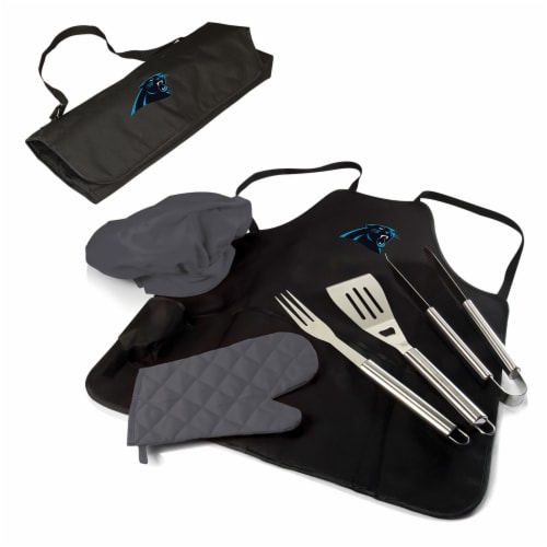 Carolina Panthers - BBQ Apron Tote Pro Grill Set Perspective: back