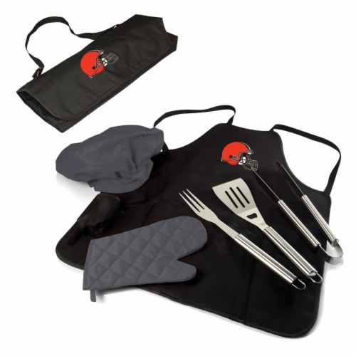Cleveland Browns - BBQ Apron Tote Pro Grill Set Perspective: back