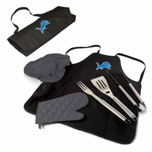 Detroit Lions - BBQ Apron Tote Pro Grill Set Perspective: back
