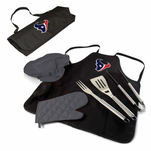 Houston Texans - BBQ Apron Tote Pro Grill Set Perspective: back