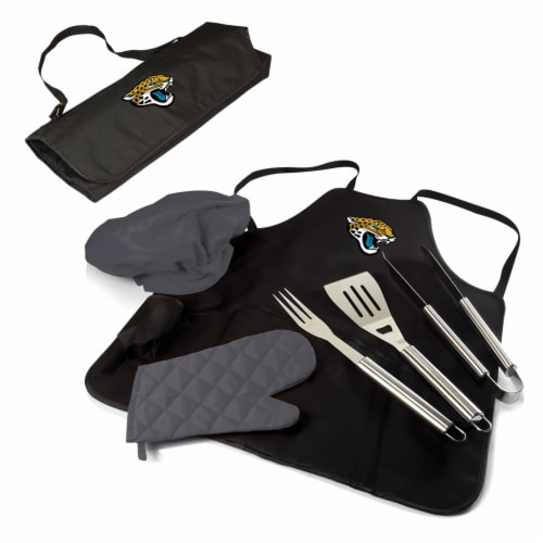 Jacksonville Jaguars - BBQ Apron Tote Pro Grill Set Perspective: back