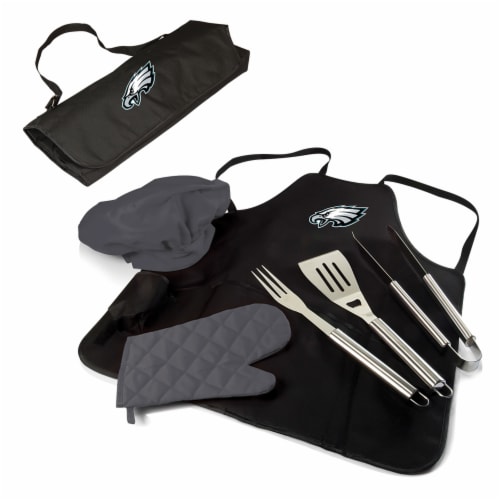 Philadelphia Eagles - BBQ Apron Tote Pro Grill Set Perspective: back