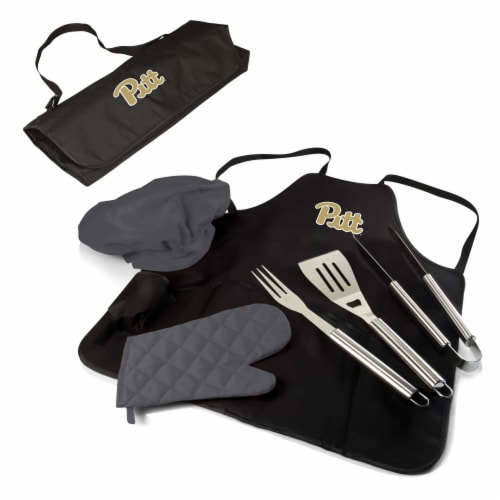 Pitt Panthers - BBQ Apron Tote Pro Grill Set Perspective: back