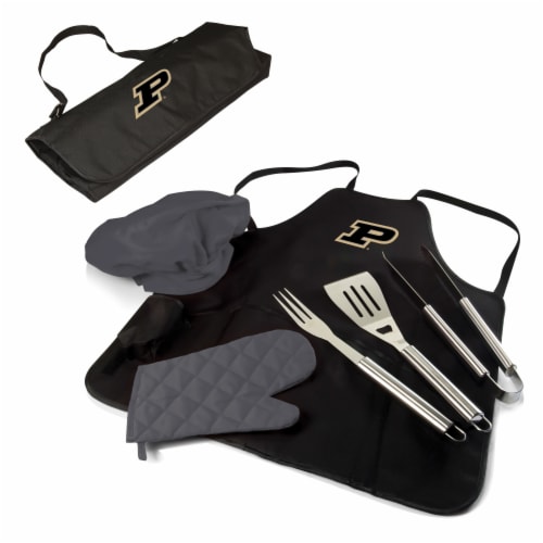 Purdue Boilermakers - BBQ Apron Tote Pro Grill Set Perspective: back