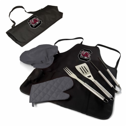 South Carolina Gamecocks - BBQ Apron Tote Pro Grill Set Perspective: back