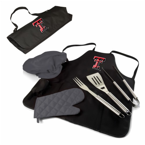Texas Tech Red Raiders - BBQ Apron Tote Pro Grill Set Perspective: back