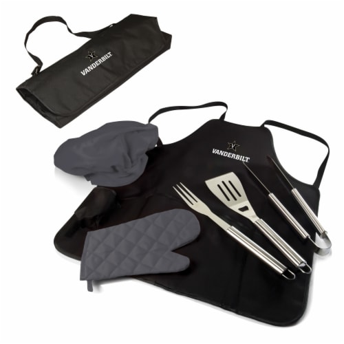 Vanderbilt Commodores - BBQ Apron Tote Pro Grill Set Perspective: back