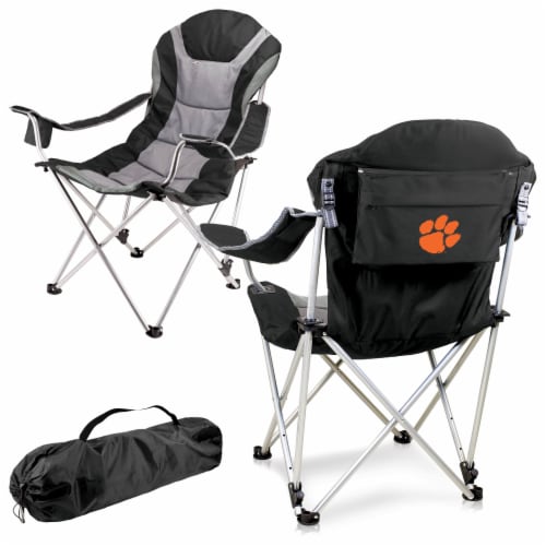 Clemson Tigers - Reclining Camp Chair Perspective: back