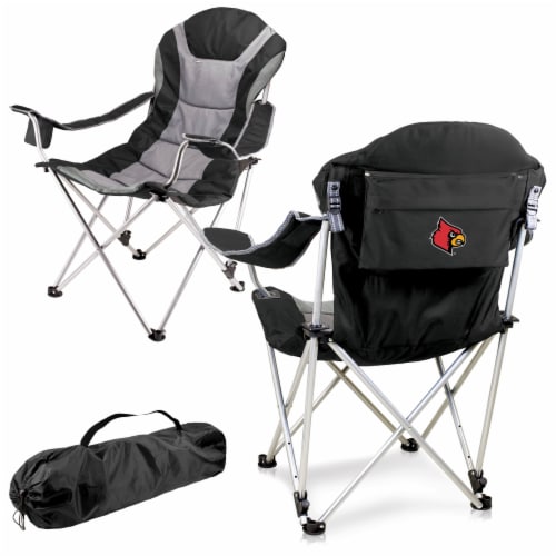 Louisville Cardinals - Reclining Camp Chair Perspective: back