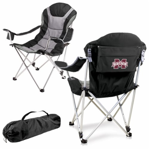 Mississippi State Bulldogs - Reclining Camp Chair Perspective: back