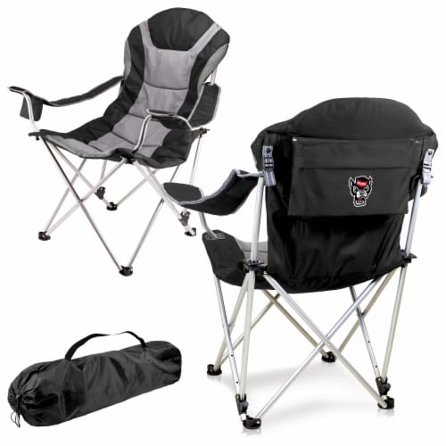NC State Wolfpack - Reclining Camp Chair Perspective: back