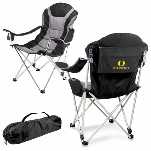 Oregon Ducks - Reclining Camp Chair Perspective: back