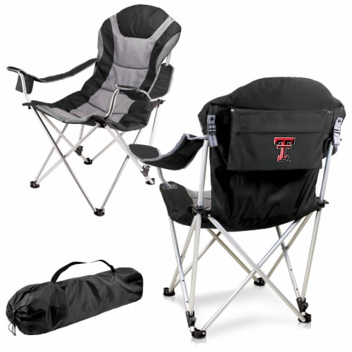 Texas Tech Red Raiders - Reclining Camp Chair Perspective: back