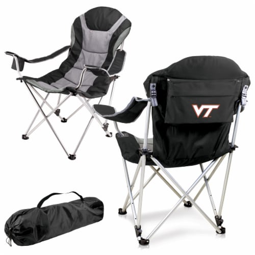 Virginia Tech Hokies - Reclining Camp Chair Perspective: back