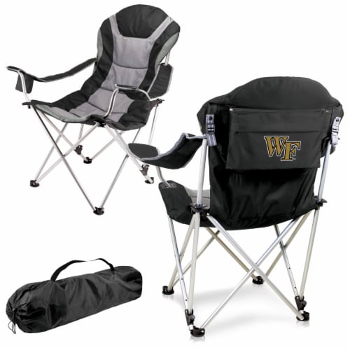 Wake Forest Demon Deacons - Reclining Camp Chair Perspective: back