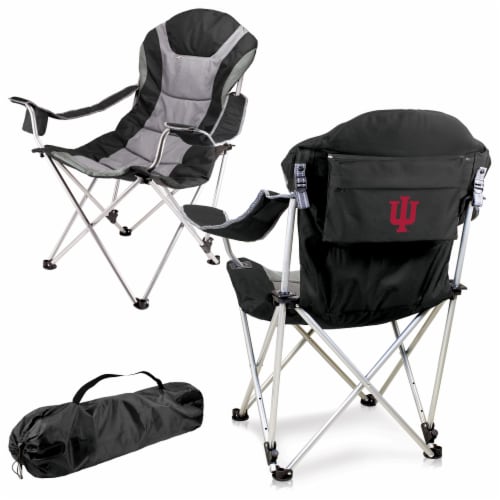 Indiana Hoosiers - Reclining Camp Chair Perspective: back