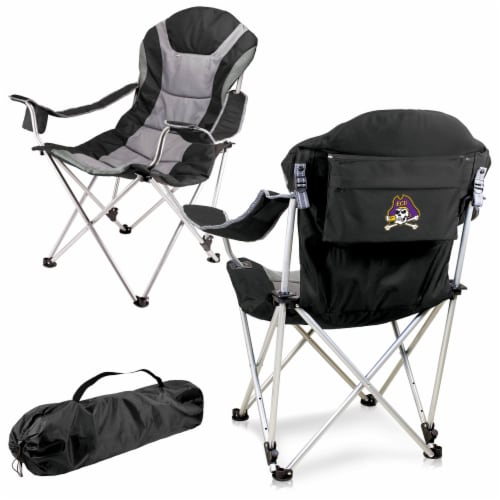 East Carolina Pirates - Reclining Camp Chair Perspective: back