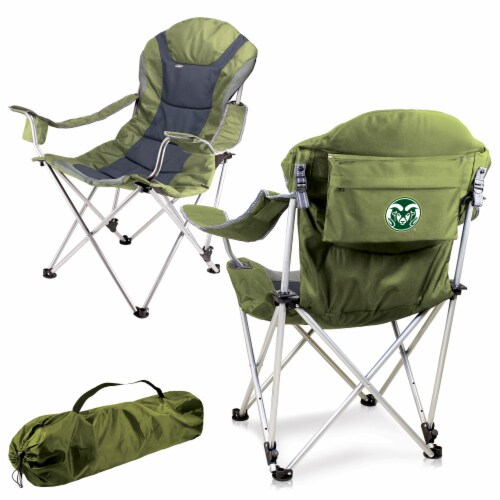 Colorado State Rams - Reclining Camp Chair Perspective: back