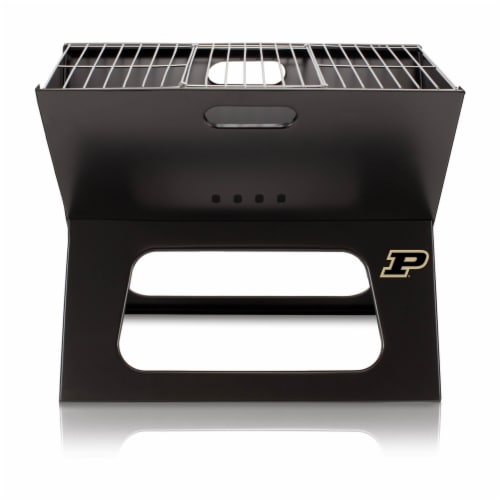 Purdue Boilermakers - X-Grill Portable Charcoal BBQ Grill Perspective: back