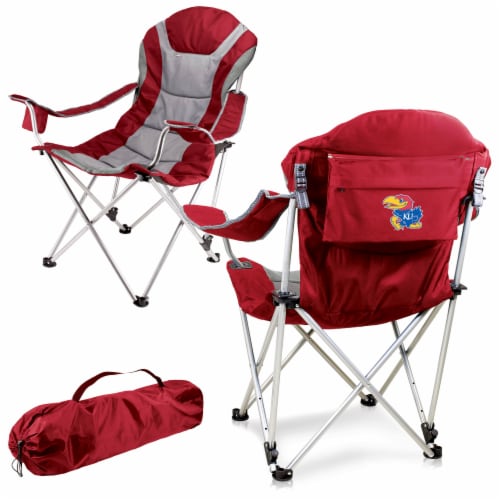 Kansas Jayhawks - Reclining Camp Chair Perspective: back